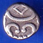 TRAVANCORE STATE RAJARAM VERMA IV SILVER CHUKRAM COIN ANH1735