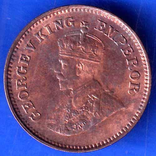 British India 1936 George V King Emperor Half Pice Coin ANH1741