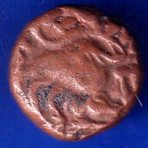 Ancient India Raja Raj Chola Chola Octopus Man Coin ANH1932