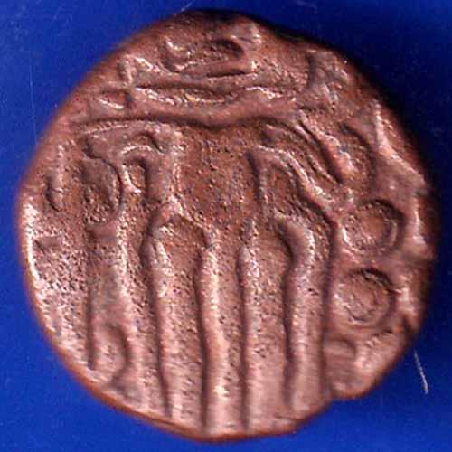Ancient India Raja Raj Chola Chola Octopus Man Coin ANH1932