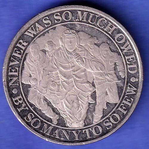 ELIZABETH II DEI-GRA REGINA. GIBRALTAR 2020 HALF CROWN NEVER WAS SO MUCH OWED BY SOMANYTO SO FEW SK1058