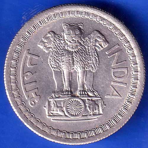 Republic India 1968 50 Paise BOMBAY MINT Coin ANH2706