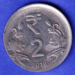 “ERROR” republic india 2016 TWO RUPEE COIN HSK556