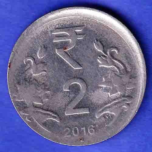 “ERROR” republic india 2016 TWO RUPEE COIN HSK556