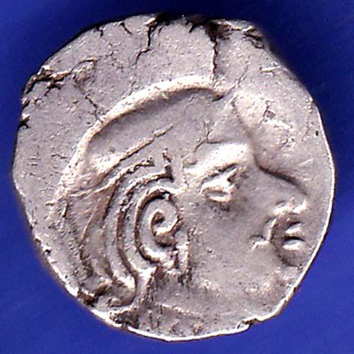 Ancient India Kshtrap Dynasty Kings Portrait Silver Coin SK362
