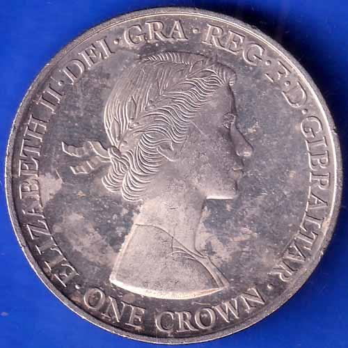 gibralter queen elizabeth ii one crown 1926-2016 rare coin ANH1941