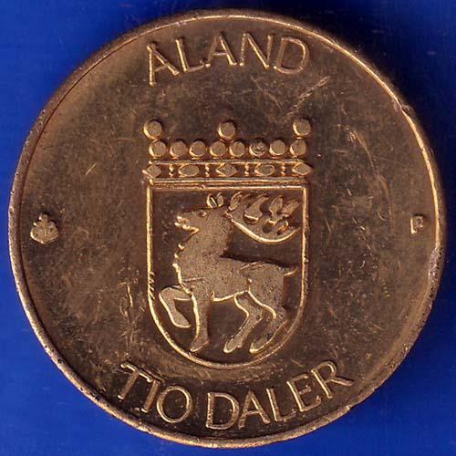 Finland 10 Markkaa Aland 1991 tio deler tio mark ANH998