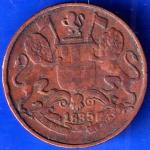 East India Company 1835 One Quarter Anna Copper Coin ANH908