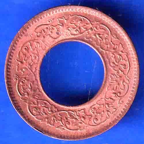 British India 1944 George VI King LAHORE MINT 1 Pice Copper Coin ANH2907