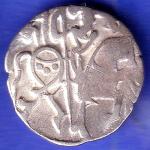 Hindushahia, kabul n gandhara silver drachma horseman n bill type coin SK13