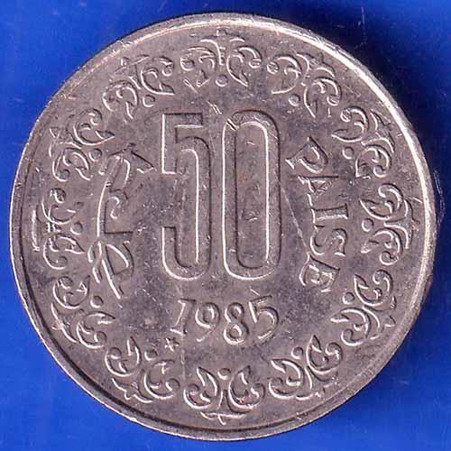 REPUBLIC INDIA 1985 50 PISA COIN ANH2308