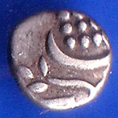 TRAVANCORE STATE RAJARAM VERMA IV SILVER CHUKRAM COIN ANH2508