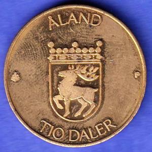 Finland 10 Markkaa Aland 1991 tio deler tio mark  SK475