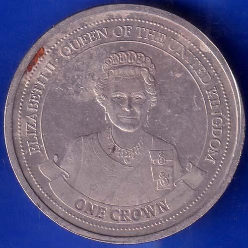 Elizabeth II Queen Of The United kingdom One Crown Queen Of Gibraltar 2014 ANH365