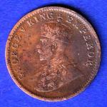 british india 1911 george v one quarter anna copper coin SB209
