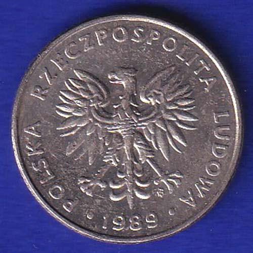 WORLD COIN POLSKA RZECPOSPOLITA LUDOWA  20 ZTOTYCH 1989 SB:57