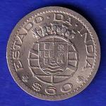 PORTUGUESE INDIA GOA 60 CENTAVOS 1958 COIN XTRA FINE SB-80