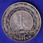 world coin: 100 LAT ZLOTEGO :-SB85