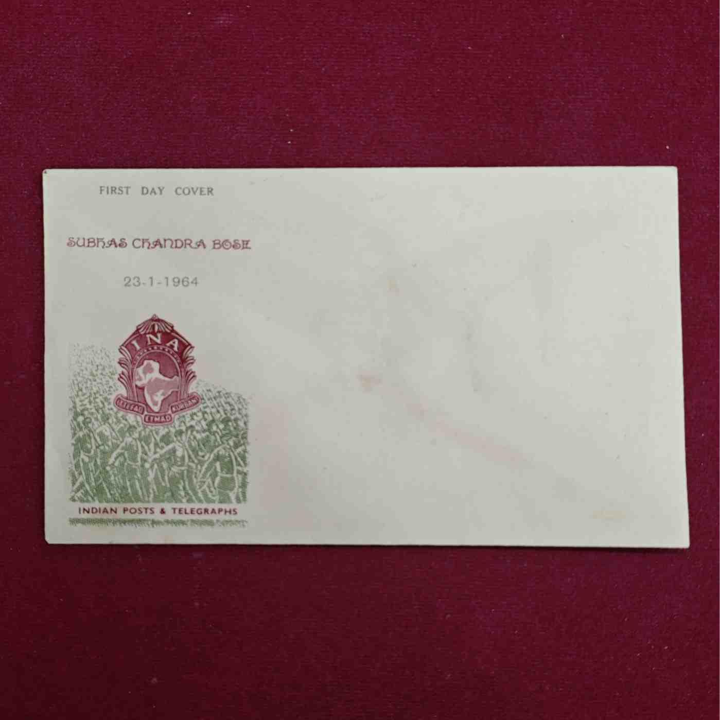 FDC - Subhas Chandra Bose 1964 (Without Stamp)