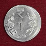 1 Rupee 2018 Off Center Error Coin (Hyderabad Mint)