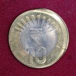 10 Rupees 2016 Off Center Error Coin (Hyderabad Mint)