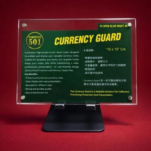 Currency Guard – Durable & Reusable Note Protection Holder (15 X 10 Cm) Fortune 501