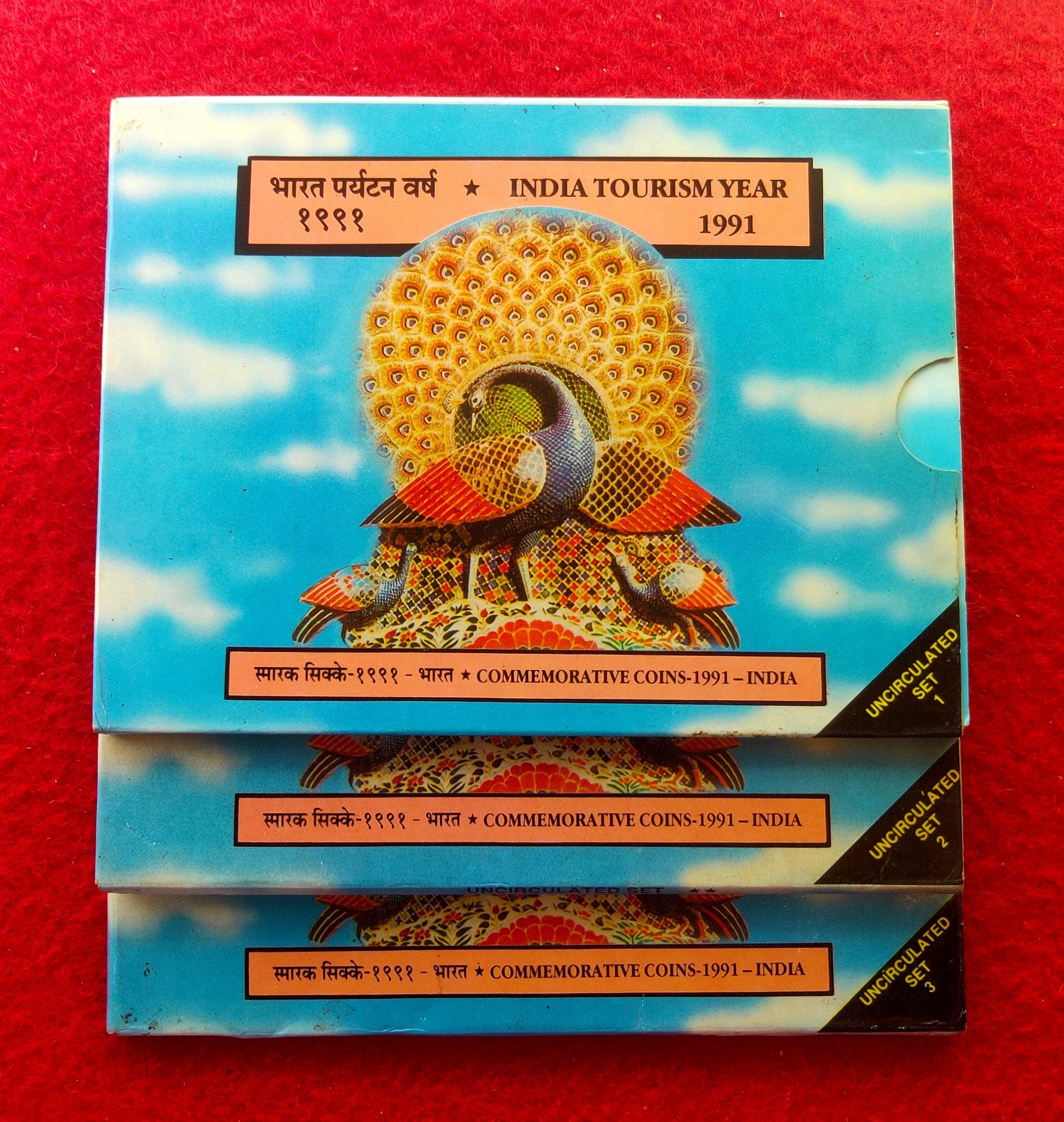 1991 - Indian Tourism Year UNC 3 Sets