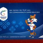 2010 – XIX Commonwealth Games Delhi (Kolkata) UNC 3 Coins Set (Rs.100, Rs.5, Rs.2)