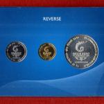 2010 – XIX Commonwealth Games Delhi UNC 3 Coins Set (Rs.100, Rs.5, Rs.2)