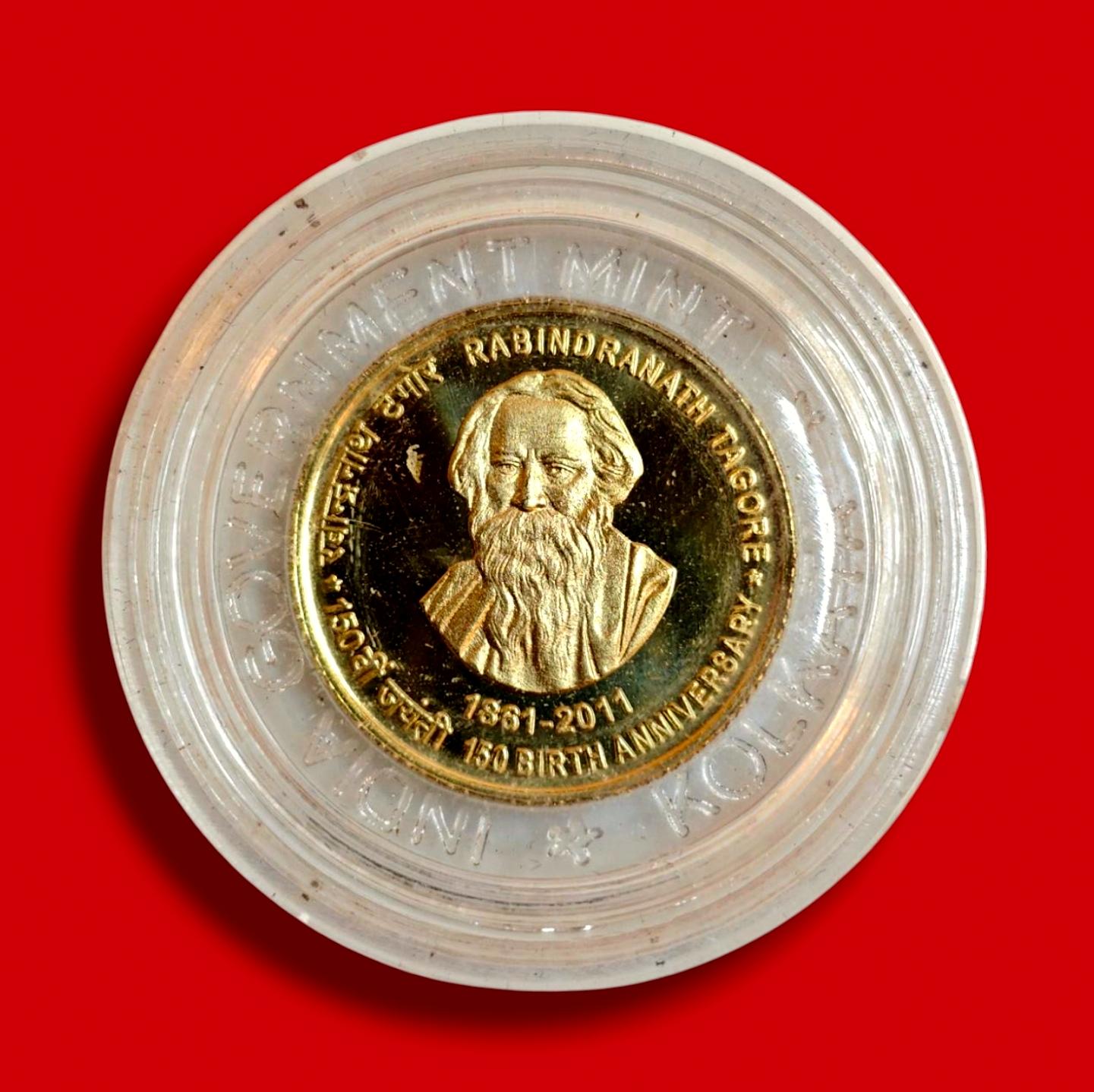 2011 – 150th Birth Anniversary of Rabindranath Tagore (1861-2011) 1 Set (Rs.5)