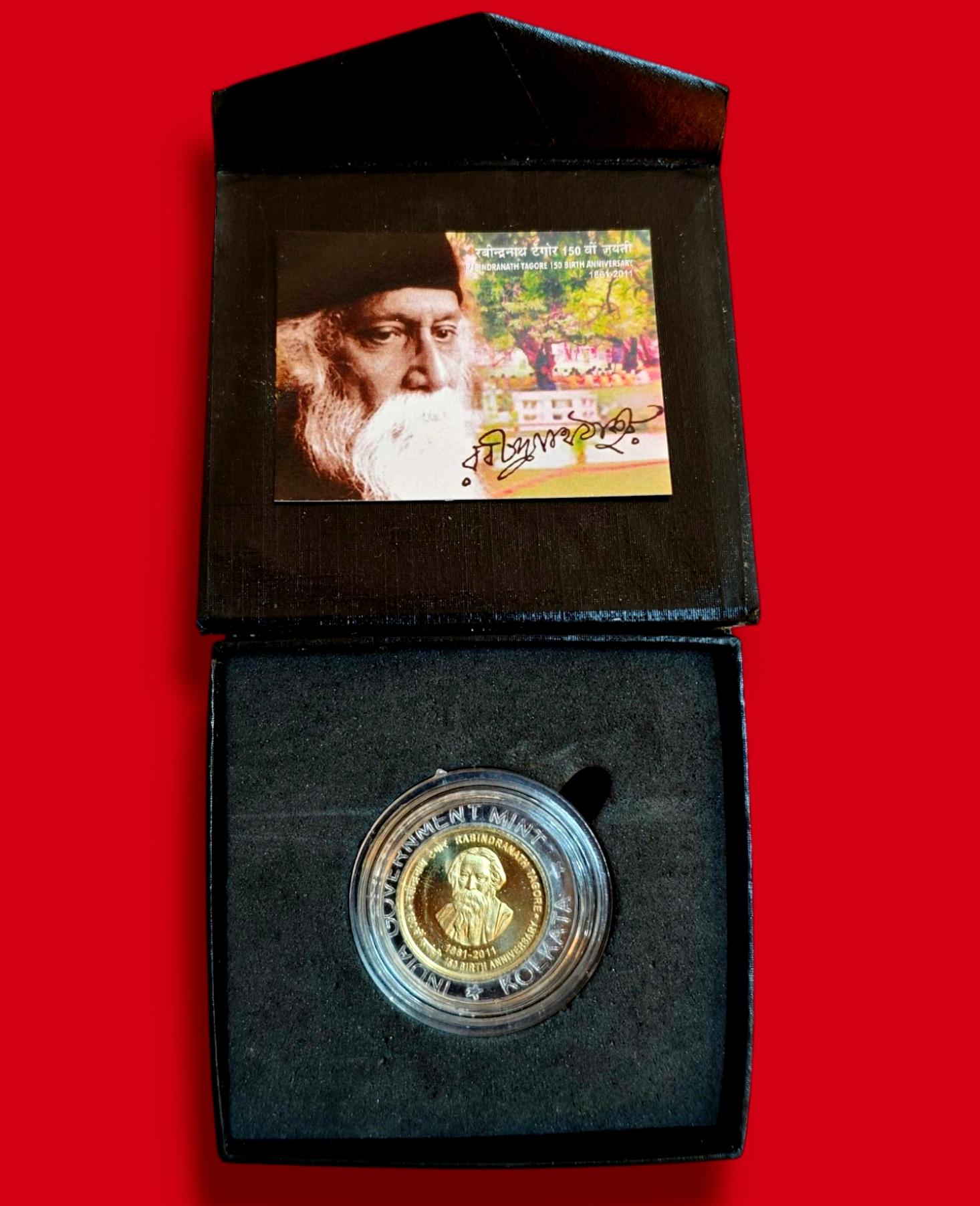 2011 – 150th Birth Anniversary of Rabindranath Tagore (1861-2011) 1 Set (Rs.5)