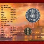 2014 - Jamset Ji Nusserwanji Tata 175th Birth Anniversary (1839-2014) UNC 2 Coins Set (Rs.100, Rs.5)