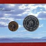 2015 - International Day of Yoga 21 June UNC 2 Coins Set (Rs.100, Rs.10)