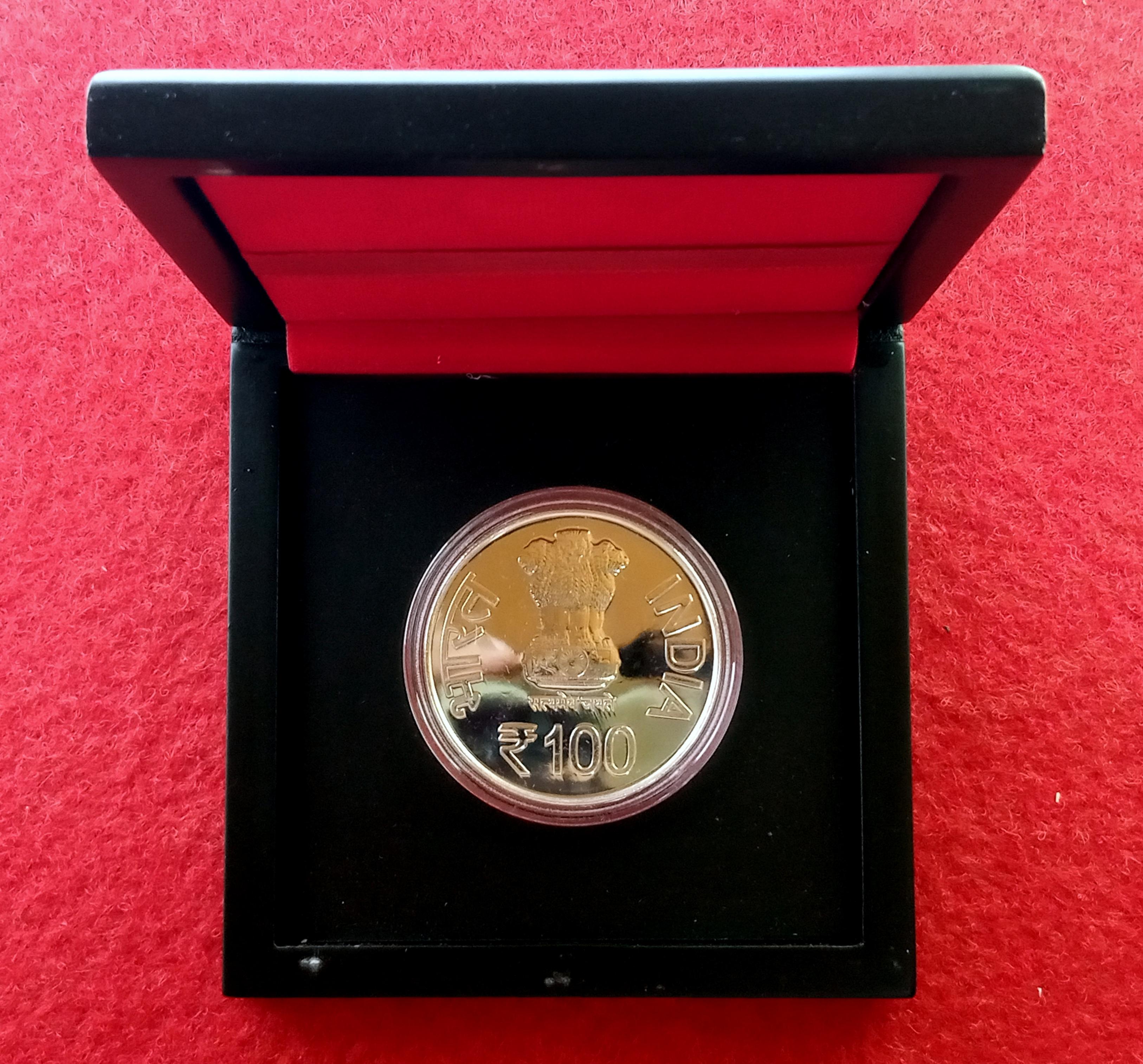 2018 - Birth Anniverary of Shri Atal Bihari Vajpayee UNC 1 Coin Set (Rs.100)