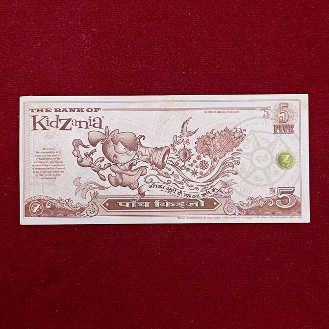 5 KidZo KidZania Play Currency Note – Collectible Fantasy Money