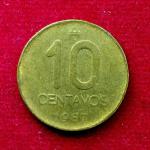 Argentina 10 Centavos 1987 Coin
