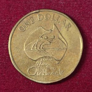 Australia 1 Dollar Elizabeth II Year of the Outback 2002 Commemorative Coin