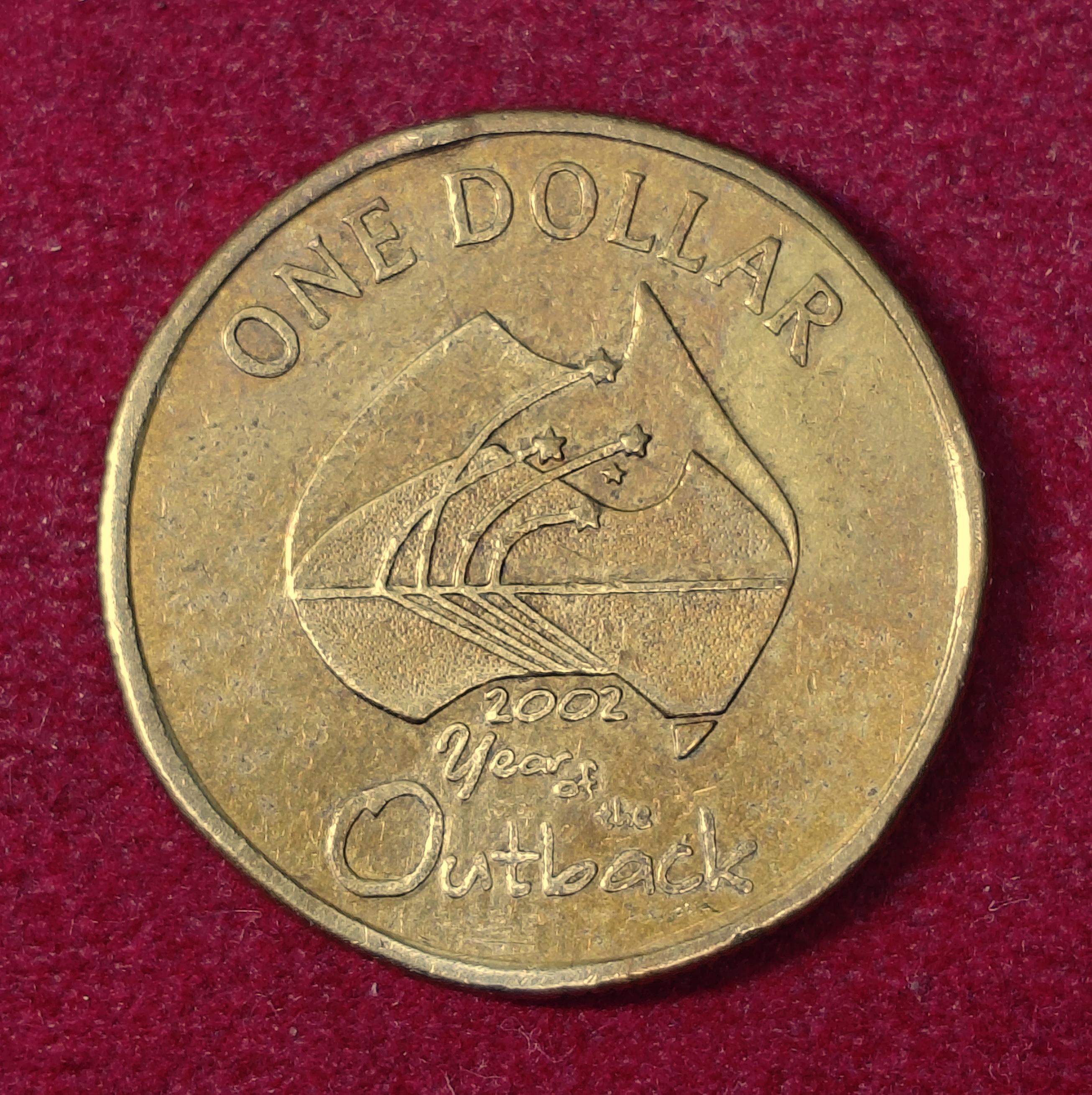 Australia 1 Dollar Elizabeth II Year of the Outback 2002 Commemorative Coin