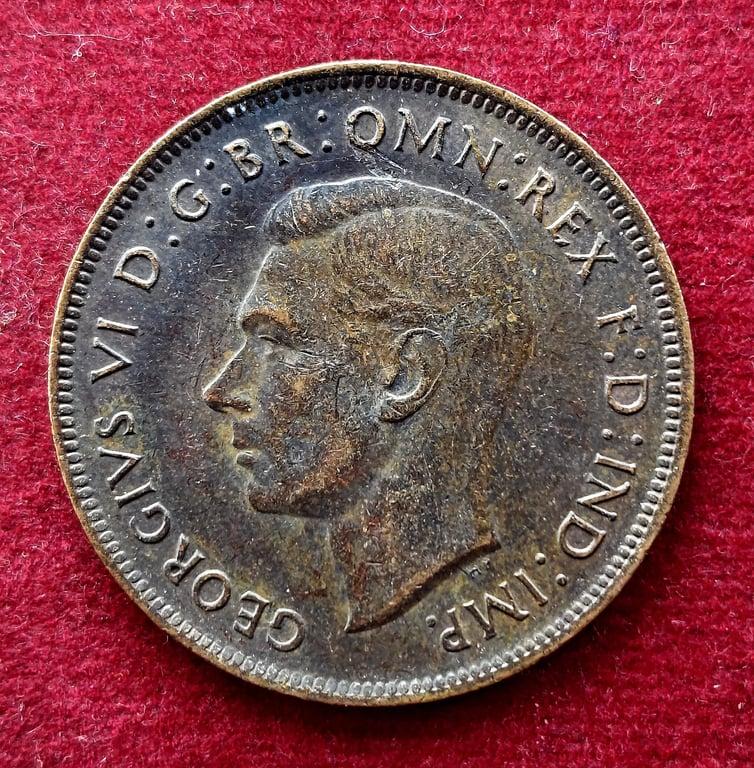 Australia 1 Penny George VI 1938 Coin
