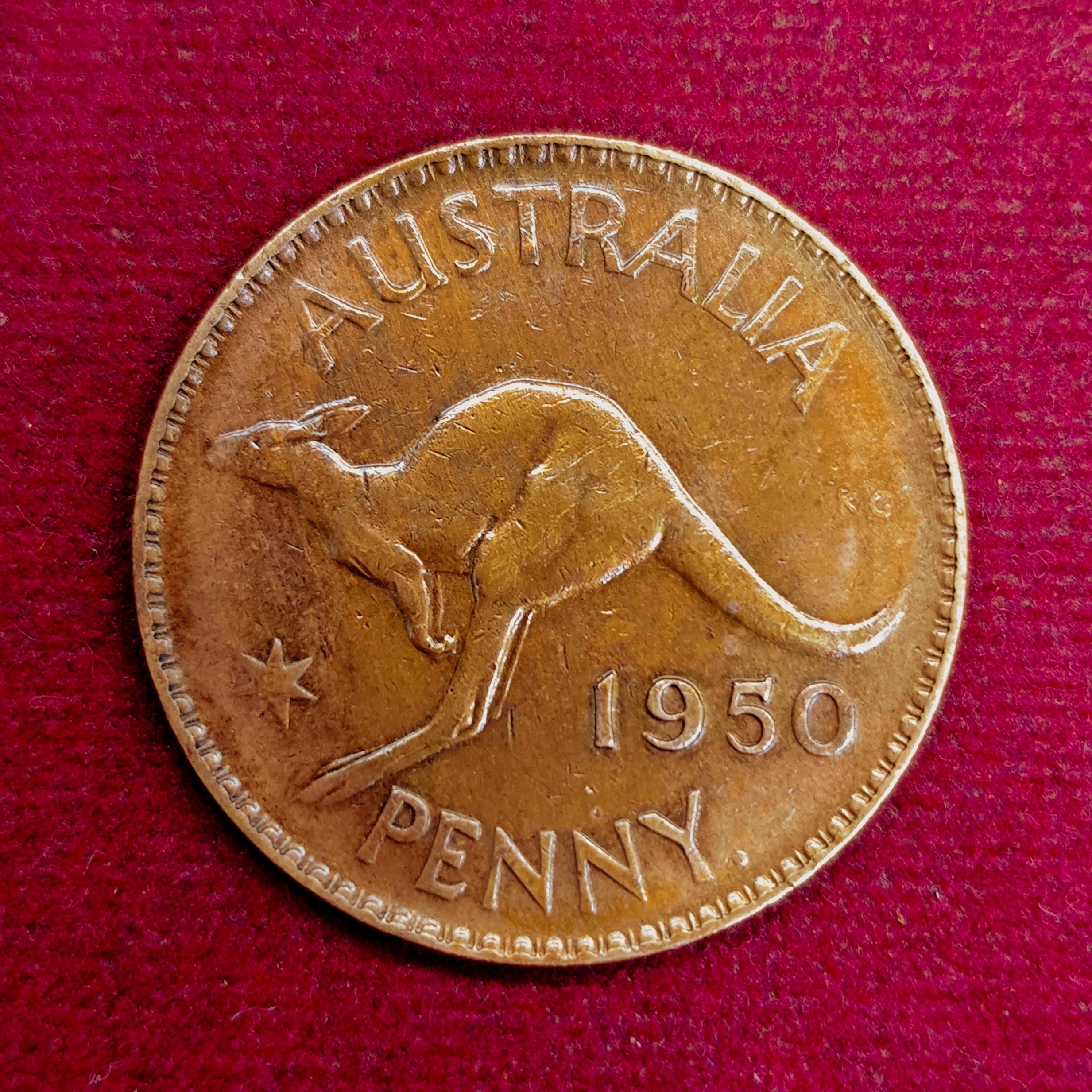 Australia 1 Penny George VI 1950 Coin