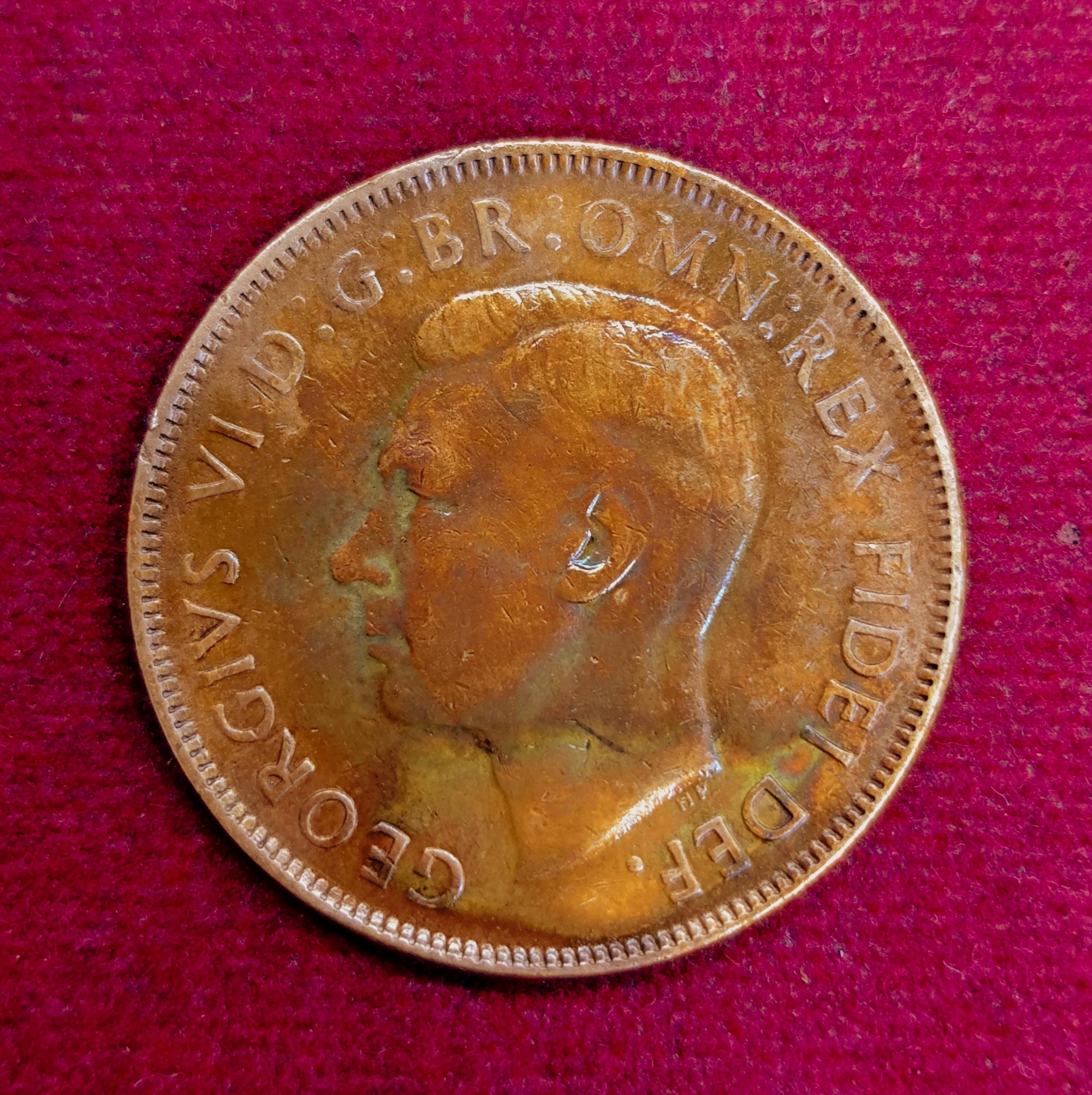 Australia 1 Penny George VI 1950 Coin