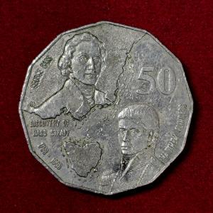 Australia 50 Cents - Elizabeth II Bass and Flinders 1998 Coin