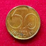 Austria 50 Groschen 1988 Coin