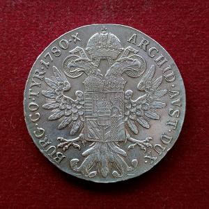 Austrian Empire (Austria) 1 Thaler - Maria Theresia 1780 Silver Coin