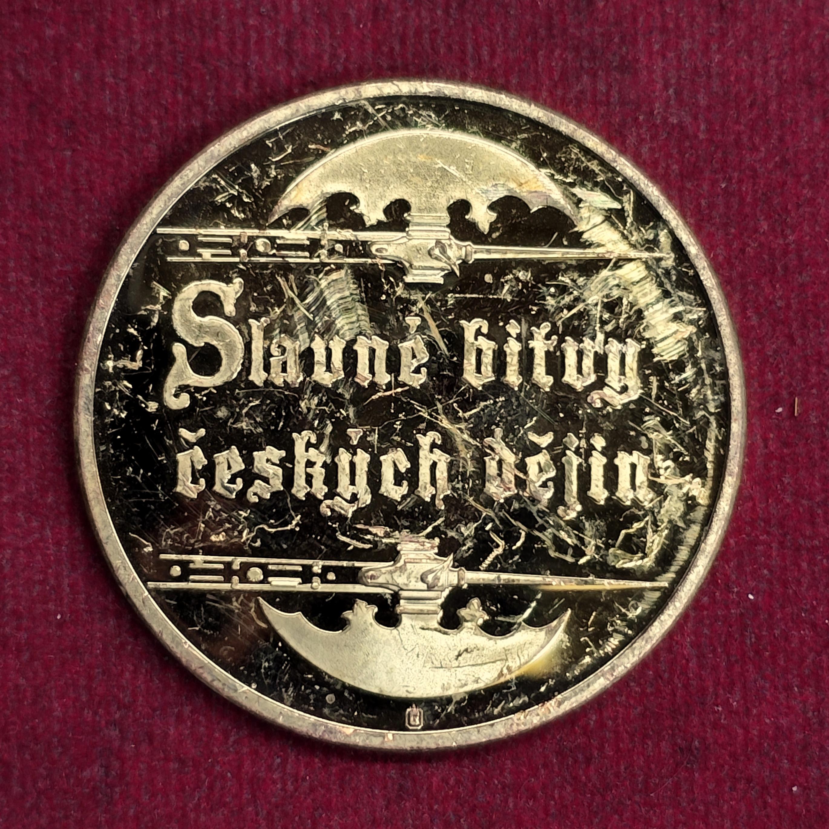 Battle of Lipany 1434 Commemorative Medallion – Famous Battles of Czech History Collectible Coin (40mm)