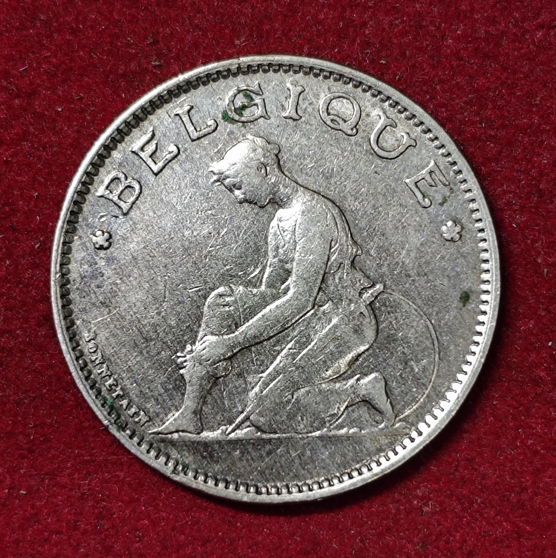 Belgium 1 Franc 1928 Coin