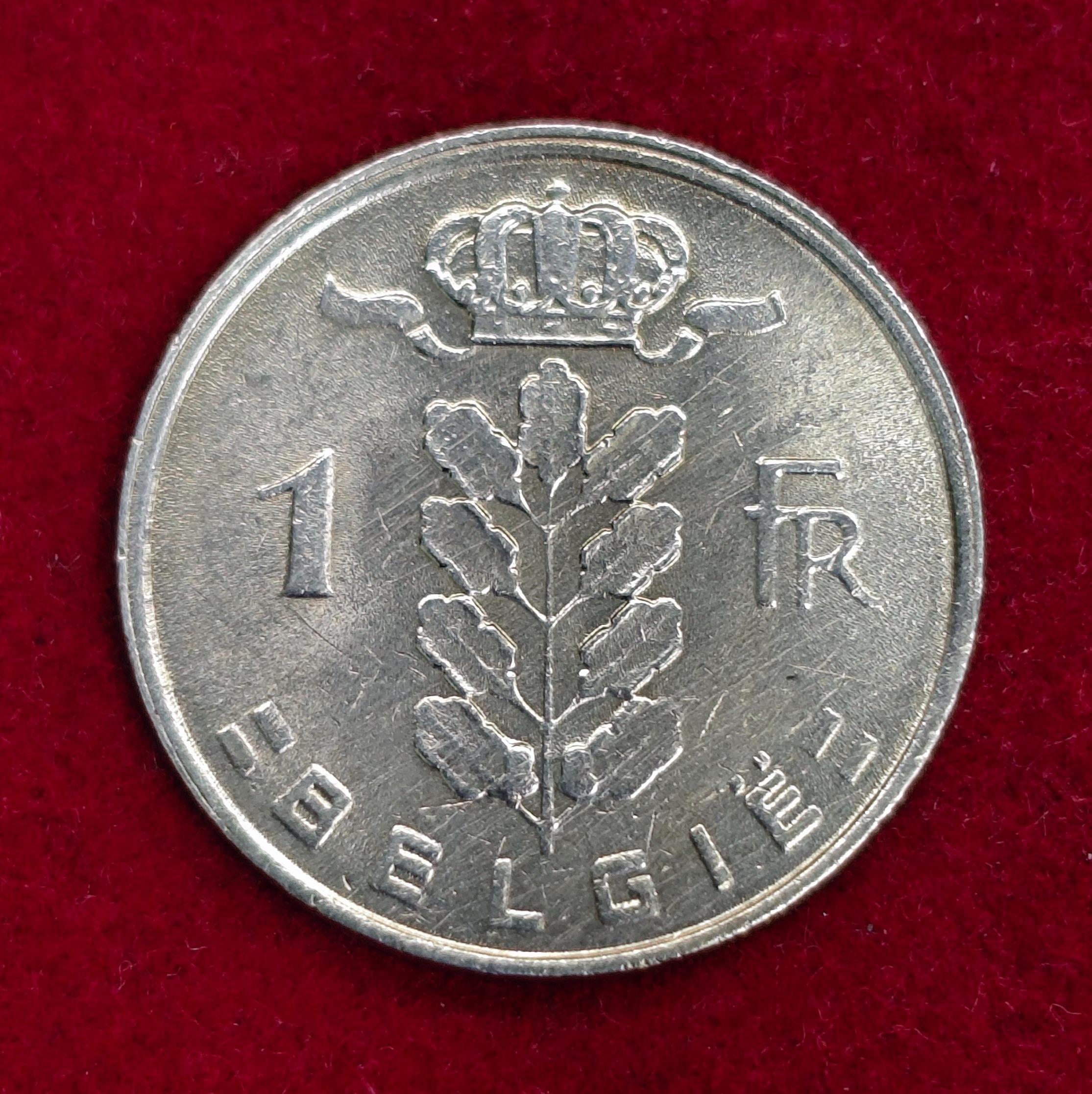 Belgium 1 Franc 1979 Coin
