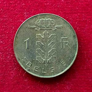 Belgium 1 Franc - Baudouin I French text 1973 Coin