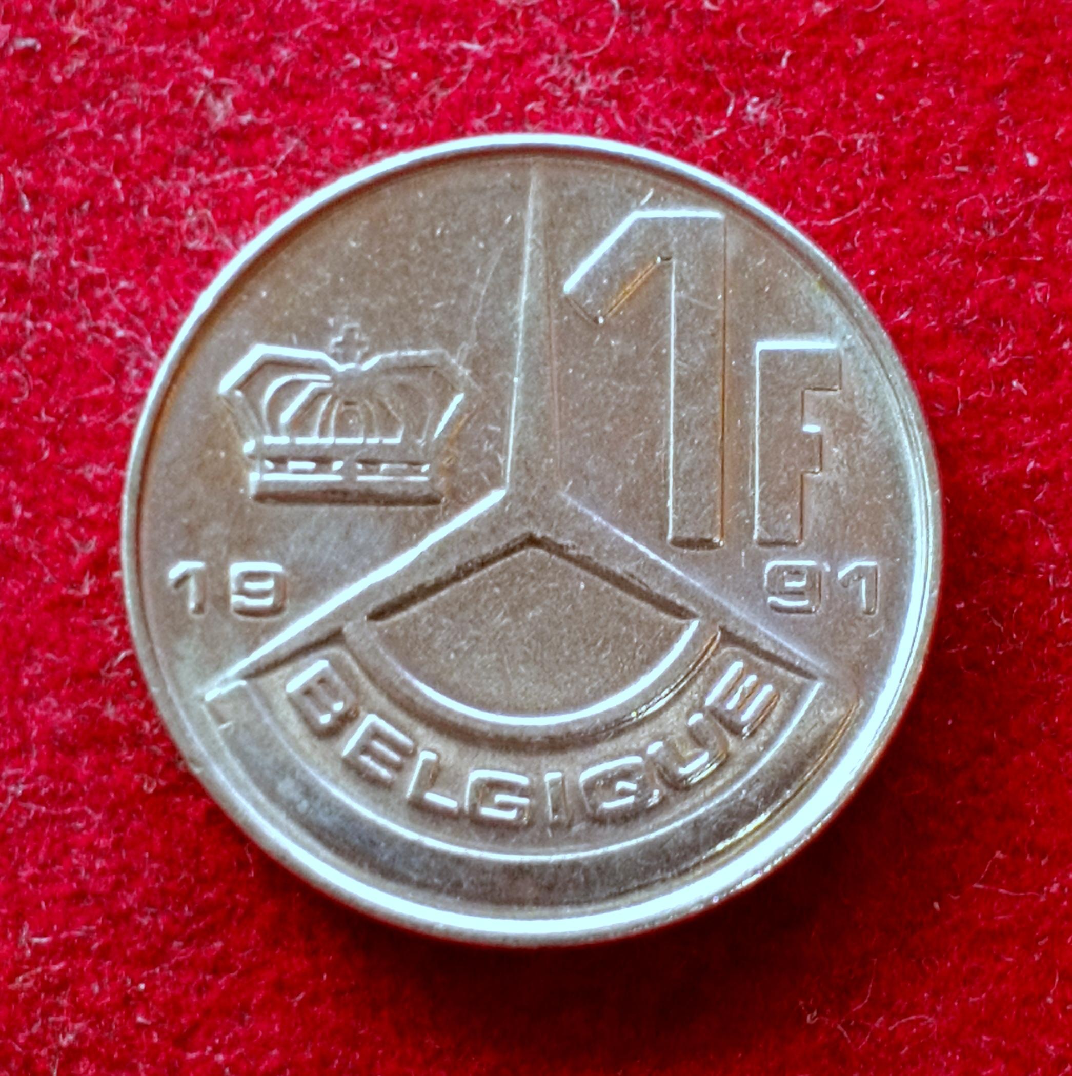 Belgium 1 Francs - Baudouin I Coin