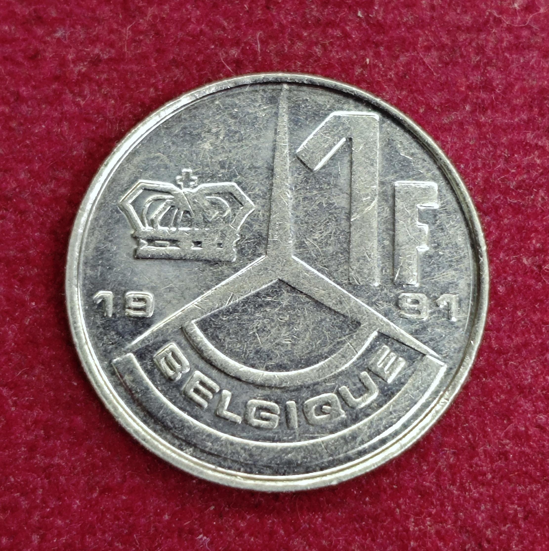 Belgium 1 Francs - Baudouin I Coin